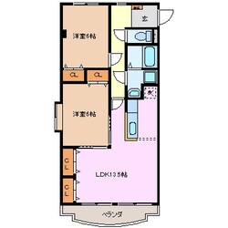 阿倉川駅 徒歩9分 2階の物件間取画像